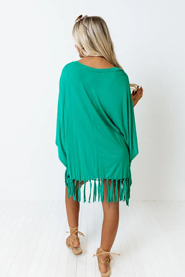 Afternoon Sail Swimsuit Cover Up in Green