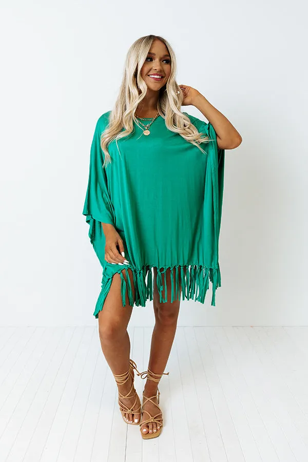 Afternoon Sail Swimsuit Cover Up in Green