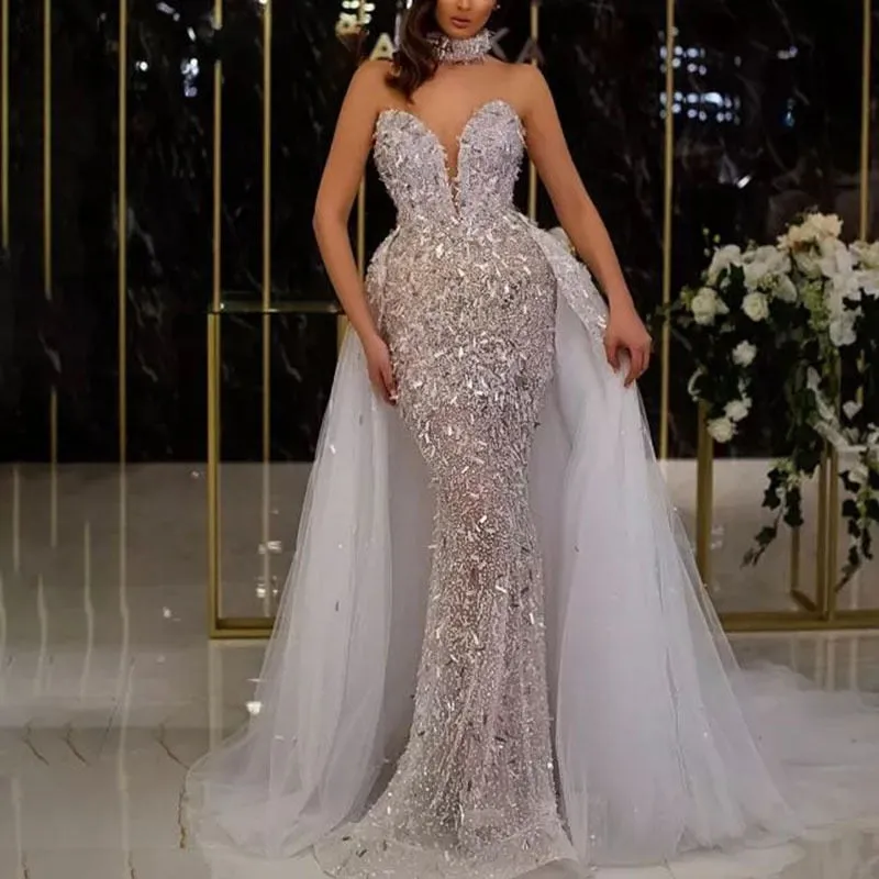 Amozae   New Summer Women's Fashion   Sequined Fish Tail V Neck Sleeveless Back Long Dress Evening Dress