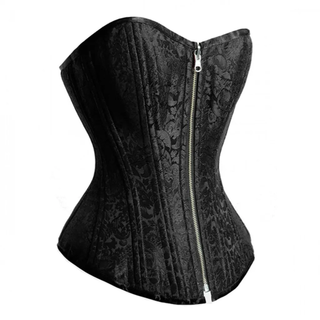 Black/ red Reversible Overbust Waist Training Corset