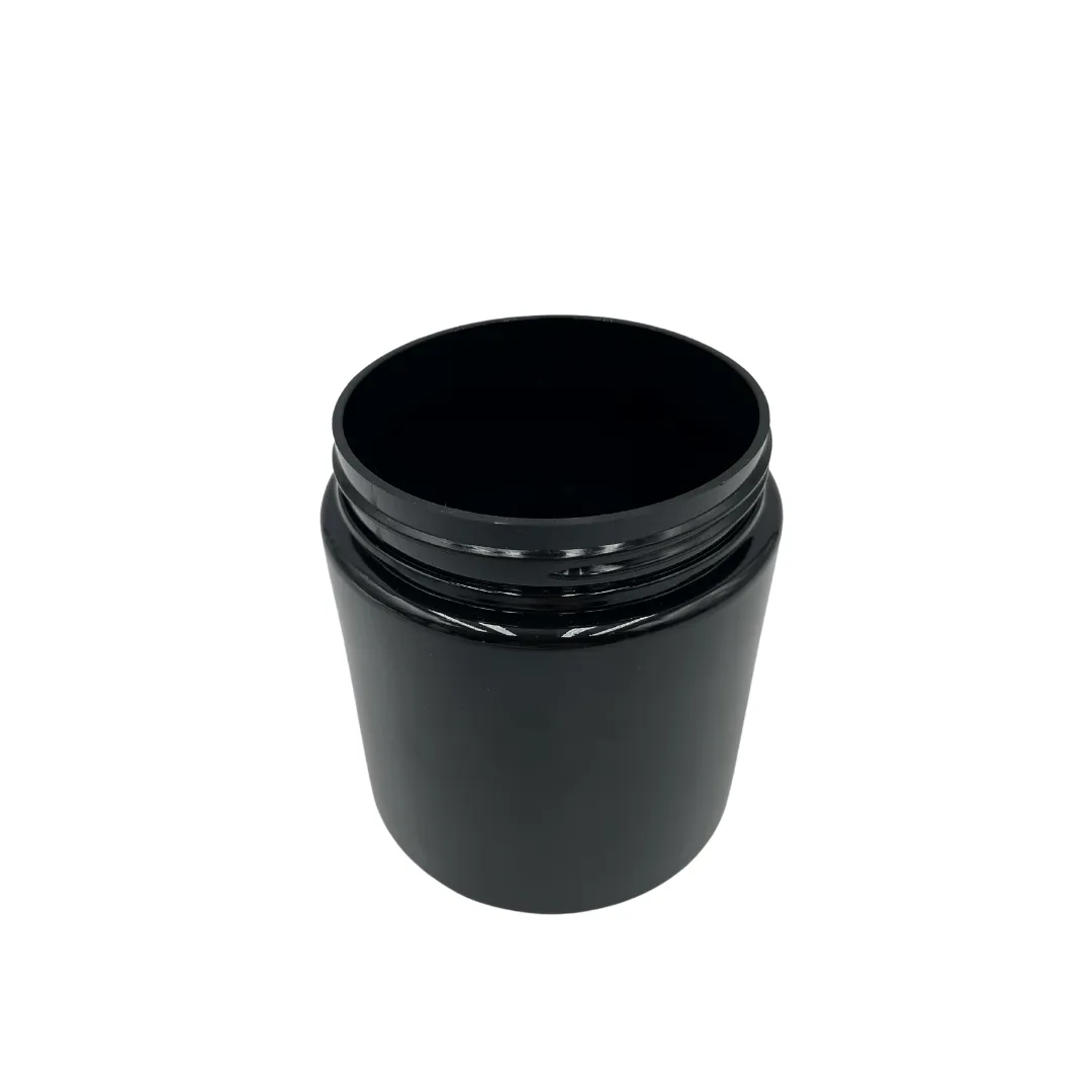 eBottles Black PET Child-Resistant Straight Sided Jar | 8 oz