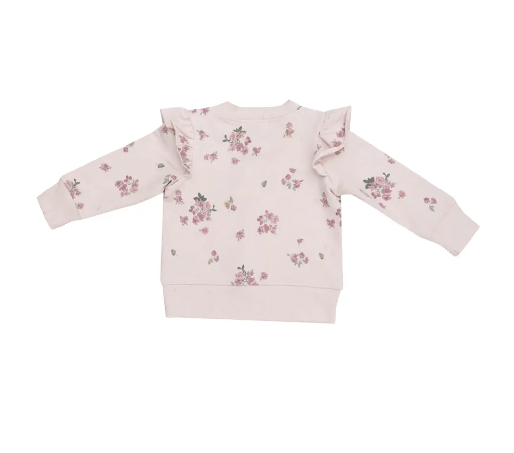 French Terry Woodsorrel  Ruffle Sweatshirt   Rib Pant