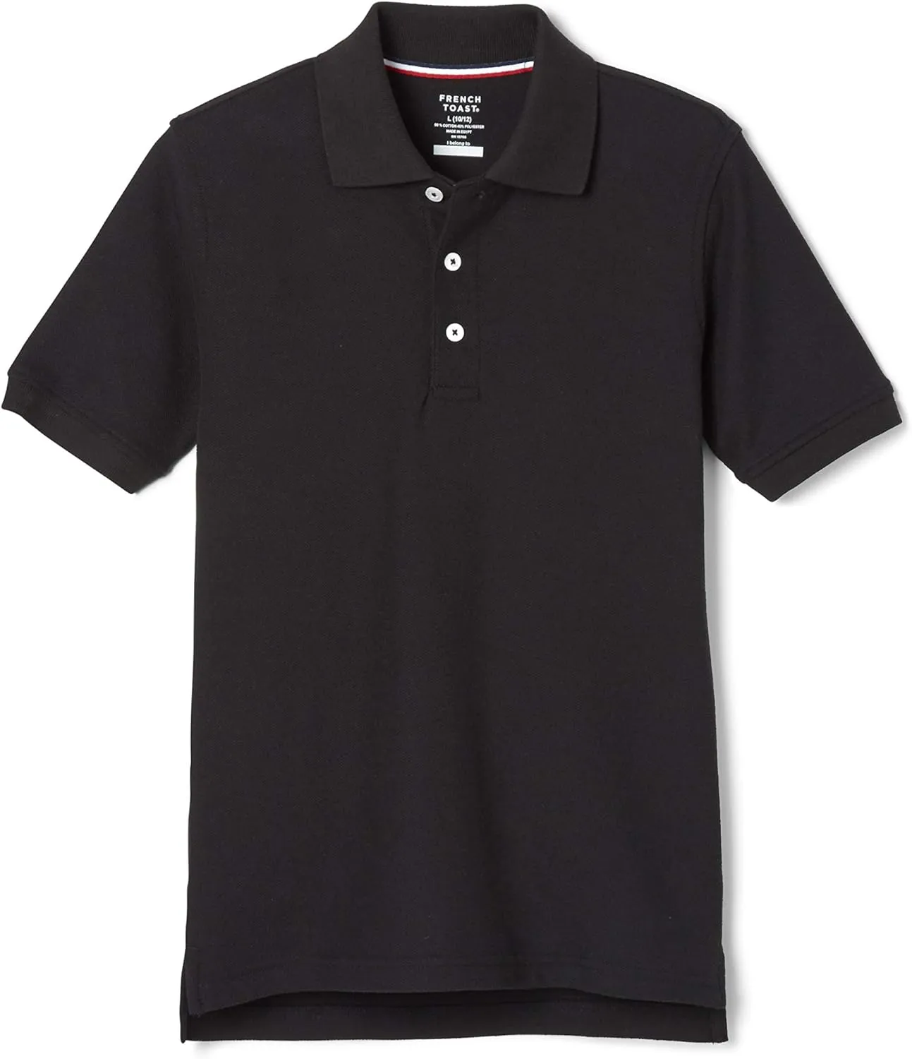 French Toast Boys' Short Sleeve Pique Polo Shirt (Standard & Husky)