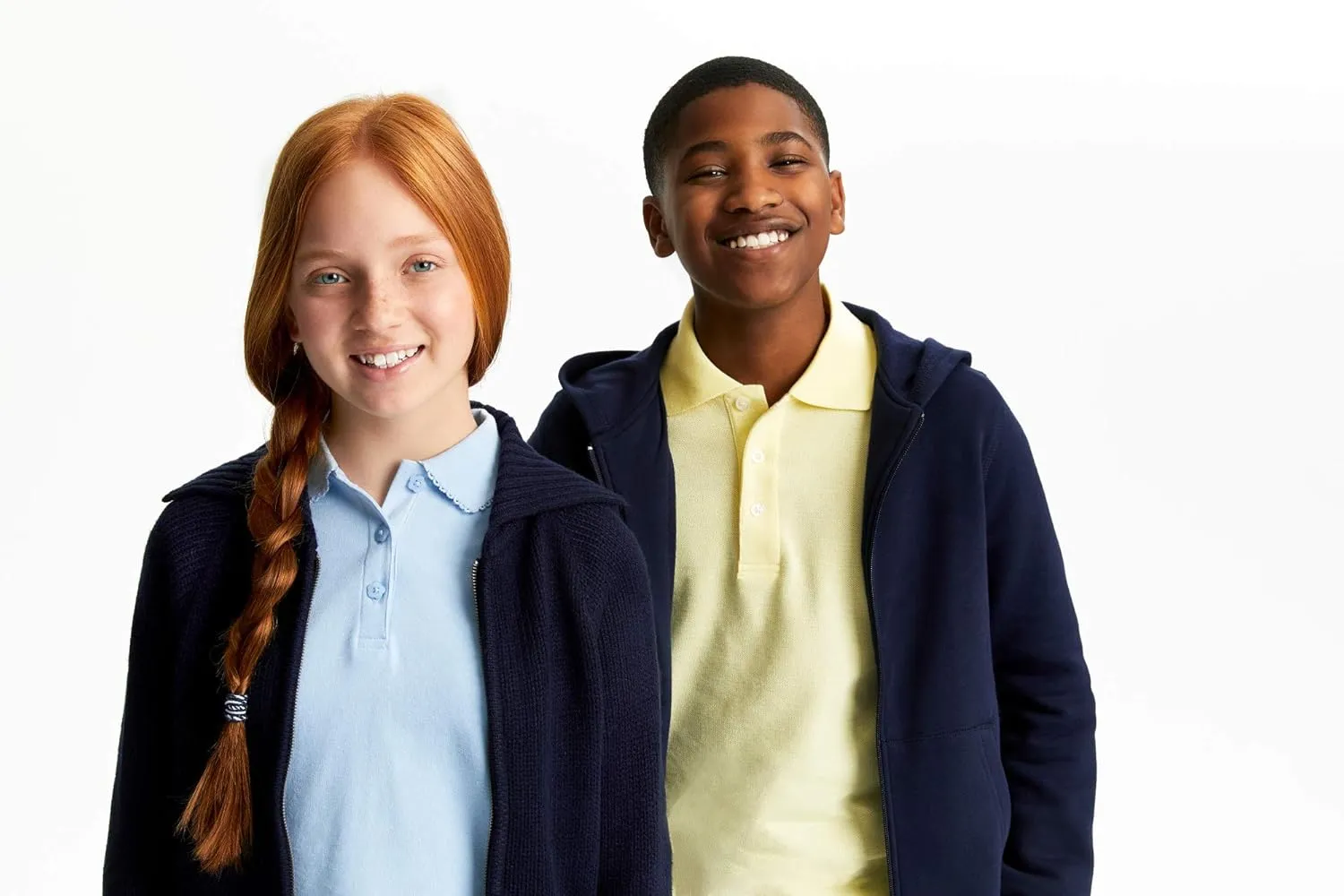 French Toast Pique Polo School Uniform Shirt with Long Sleeves for Boys and Girls