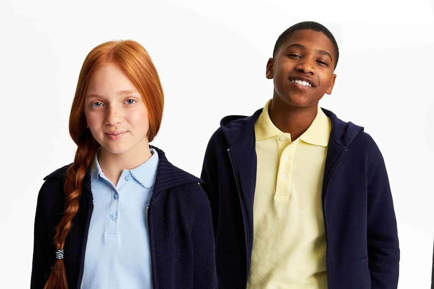French Toast Pique Polo School Uniform Shirt with Long Sleeves for Boys and Girls