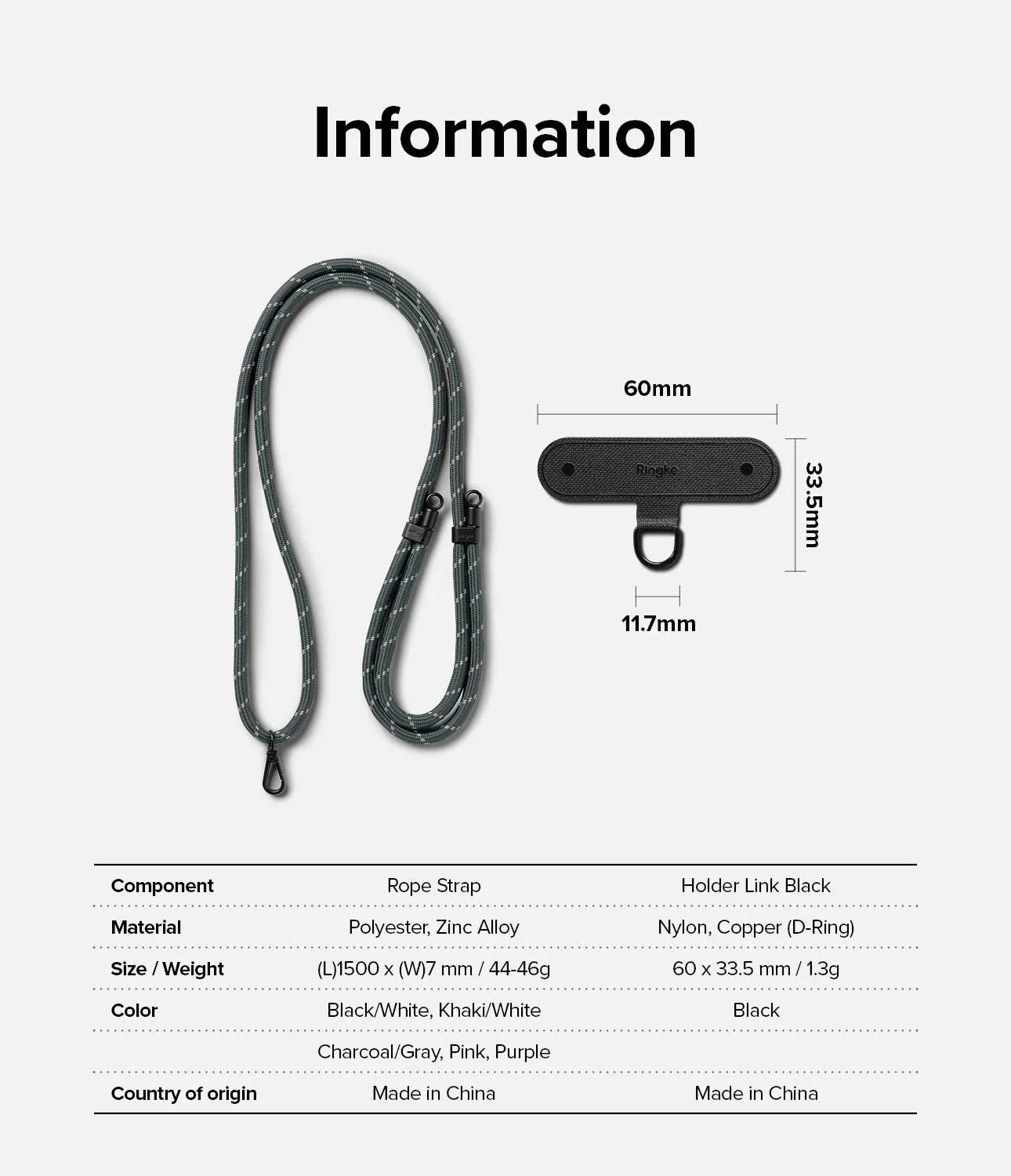Holder Link Strap | Black