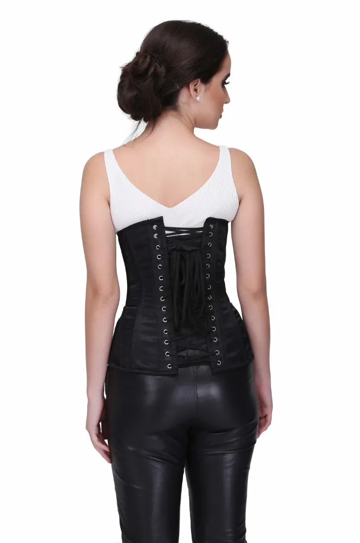 Lilly Turquoise Classy Underbust Satin Corset