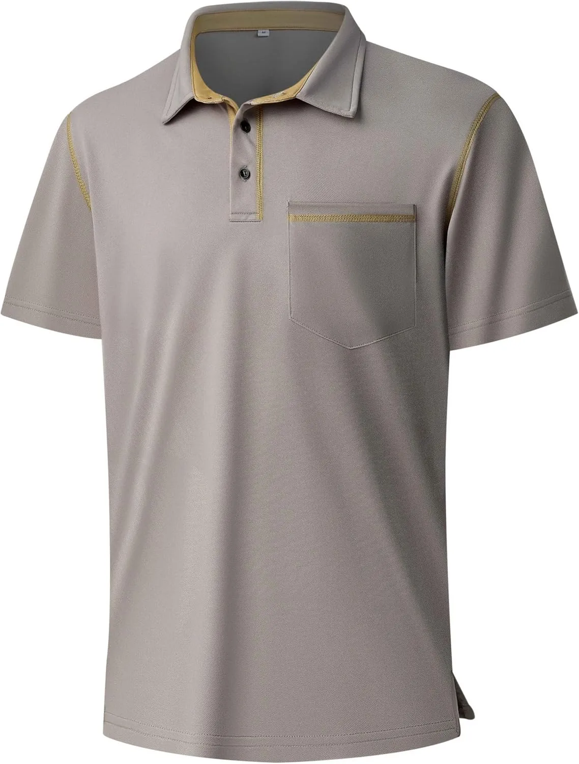 Men's Short Sleeve Polo Shirts Casual Summer Fashion Golf Polo Shirt for Men with Pocket