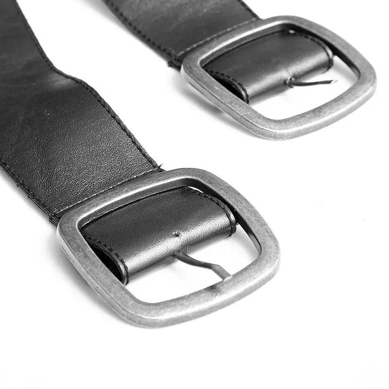 Men's Sloping Shoulder Straps Faux Leather Harness/Collar