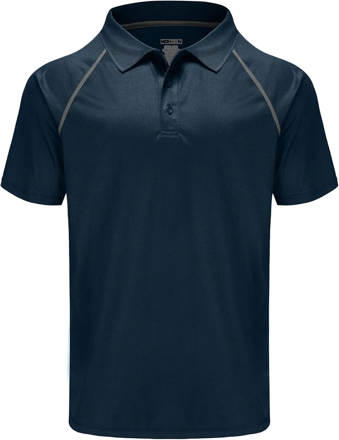 MOHEEN Men's Golf Shirts Short Sleeve Moisture Wicking Polo T-Shirts Athletic Quick Dry Fit Performance Collared UPF 50 