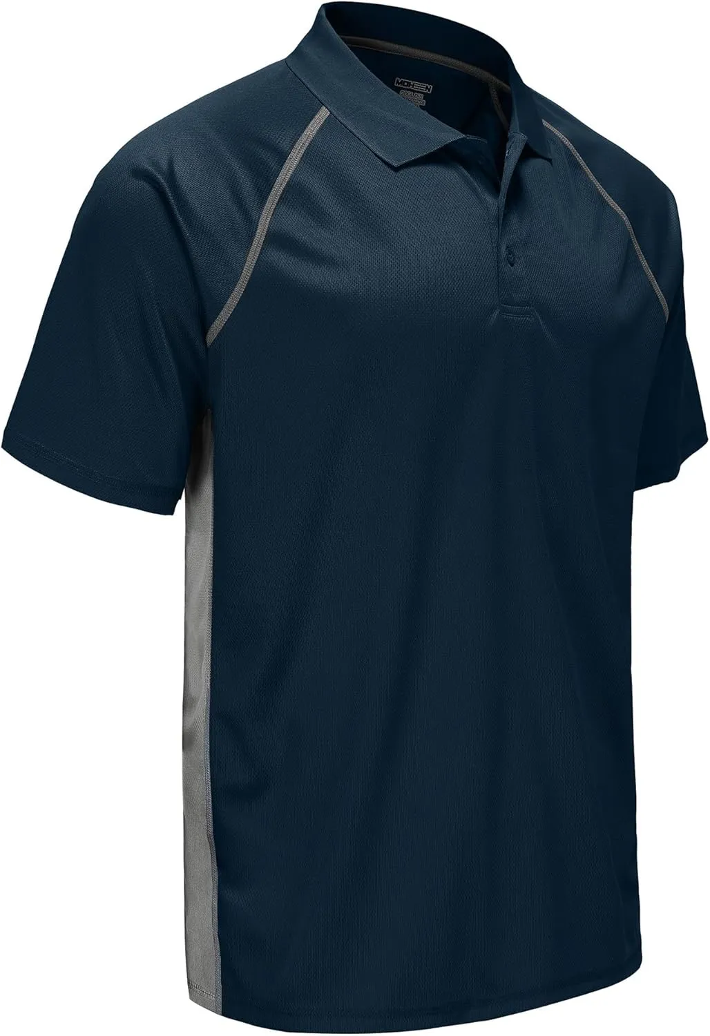 MOHEEN Men's Golf Shirts Short Sleeve Moisture Wicking Polo T-Shirts Athletic Quick Dry Fit Performance Collared UPF 50 