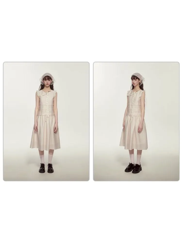 Pleated Sleeveless Dress【s0000007898】