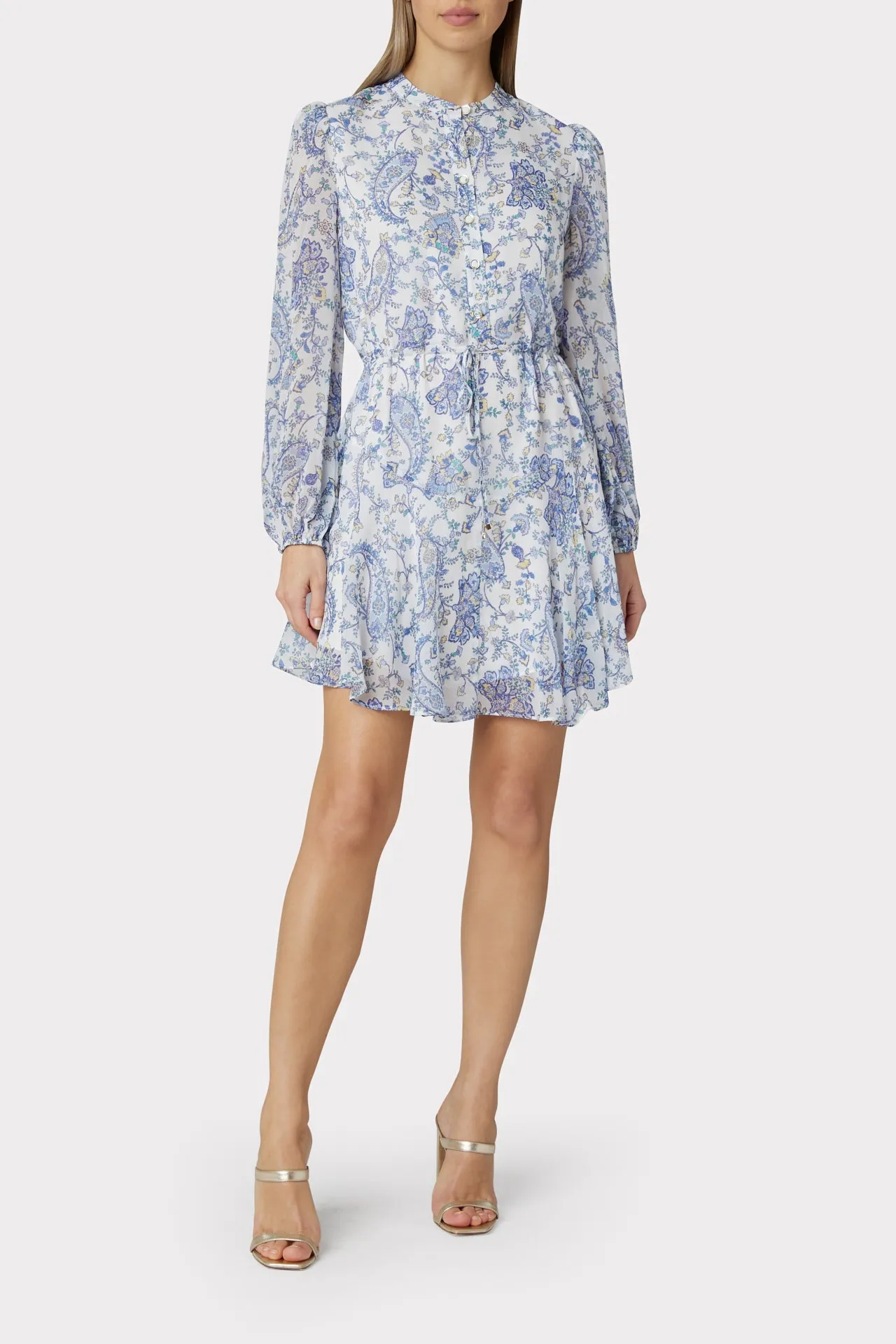 Reina Sketched Paisley Dress